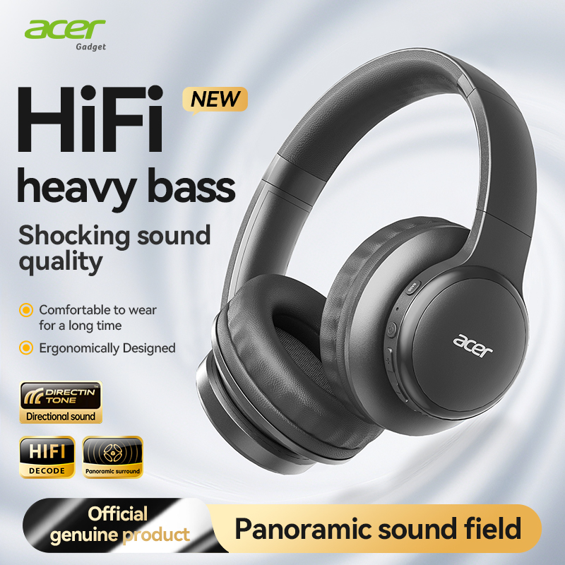 Anc Wireless Over Ear Headphones - Беспроводная Bluetooth-гарнитура Acer Ohr559 с высококачественным