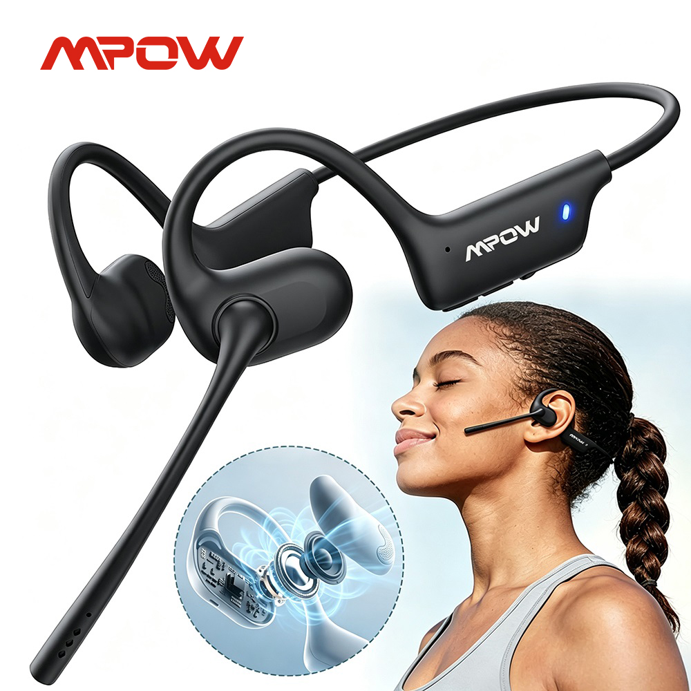Bone Conduction Running Headphones - Беспроводные спортивные наушники Mpow O1 с