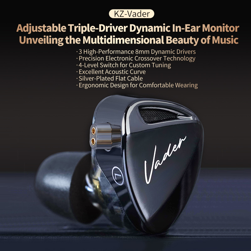 KZ Vader 3 – внутриканальные м – обзор и цена In Ear Monitors For Singers
